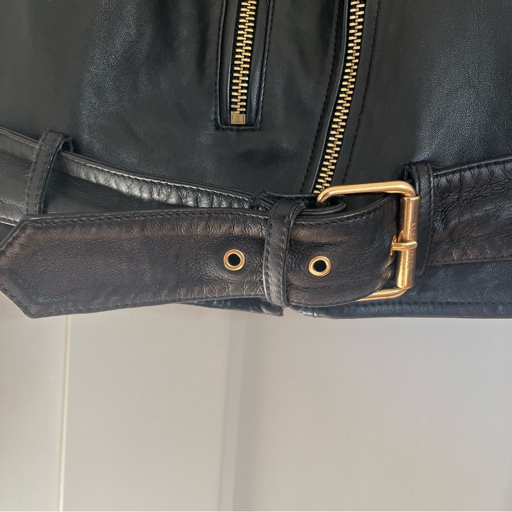 AllSaints BALFERN LEATHER BIKER JACKET - Picture 10 of 16